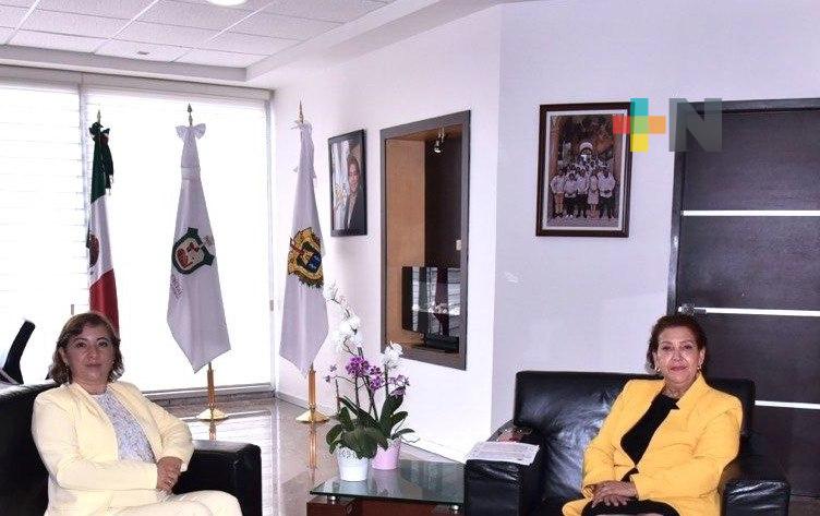 Magistrada presidenta Isabel Romero recibe a alcaldesa de Álamo