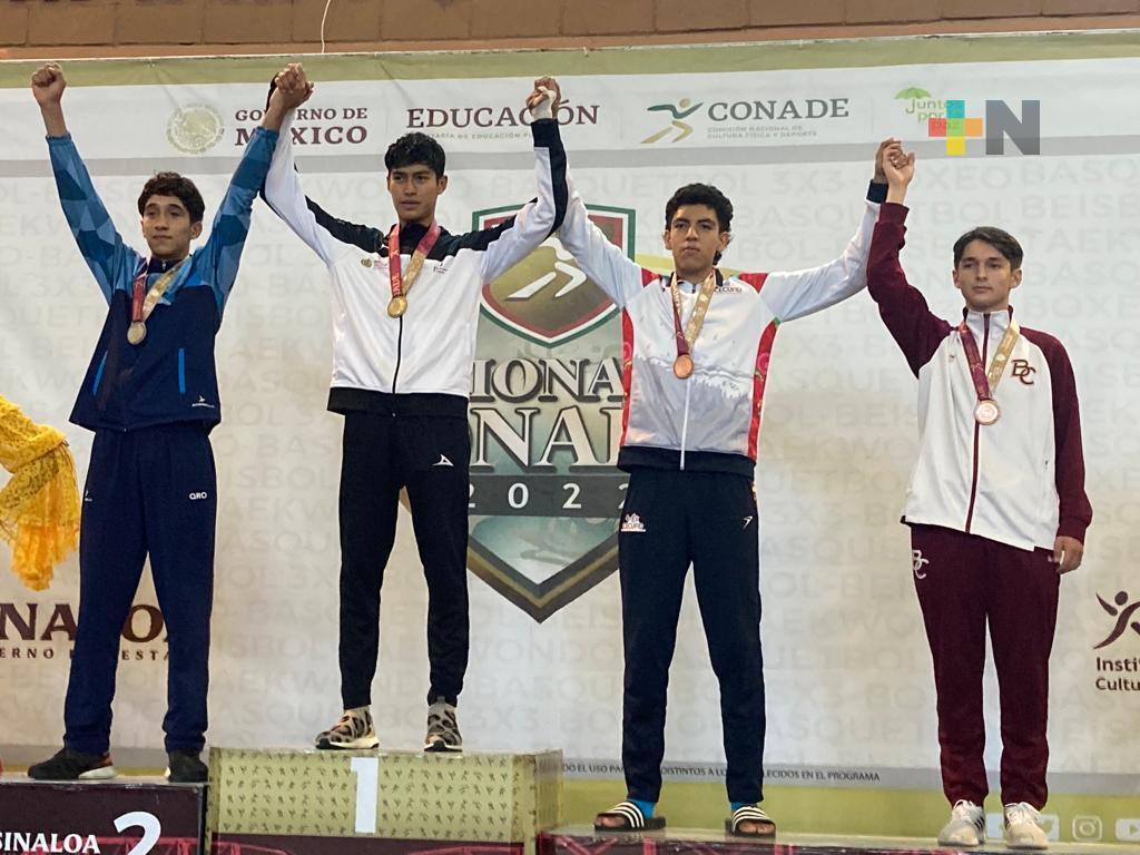 Giovani Flores gana oro en taekwondo, de  Nacionales CONADE