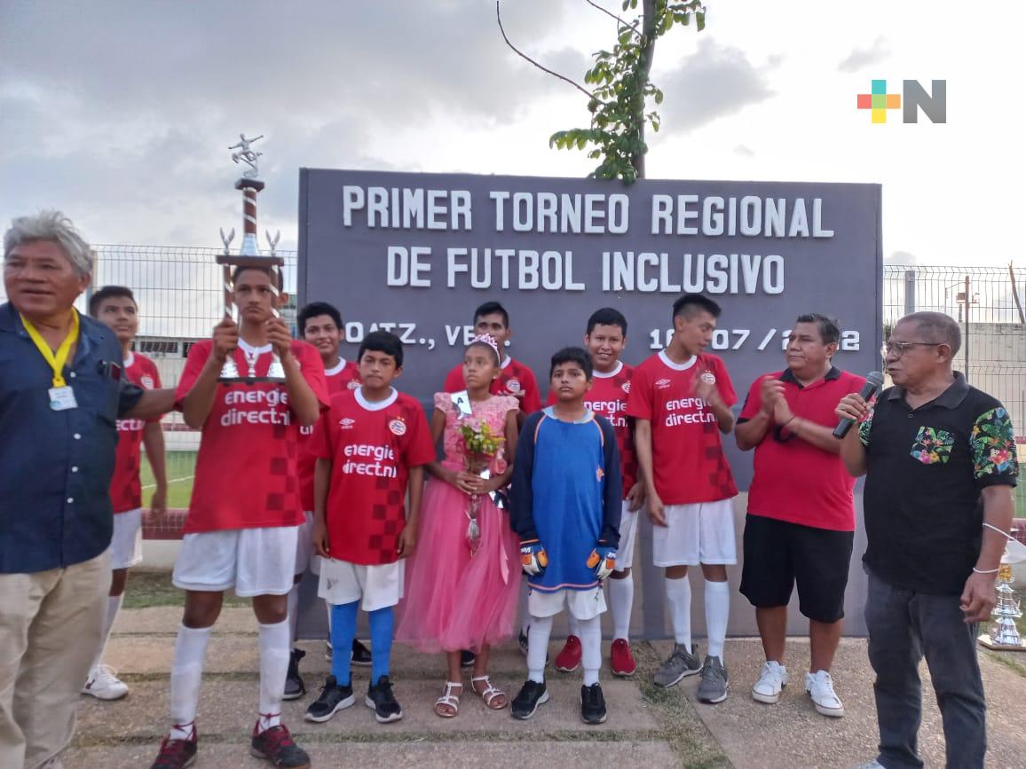 Chacalapa ganó Torneo Regional de Futbol Inclusivo