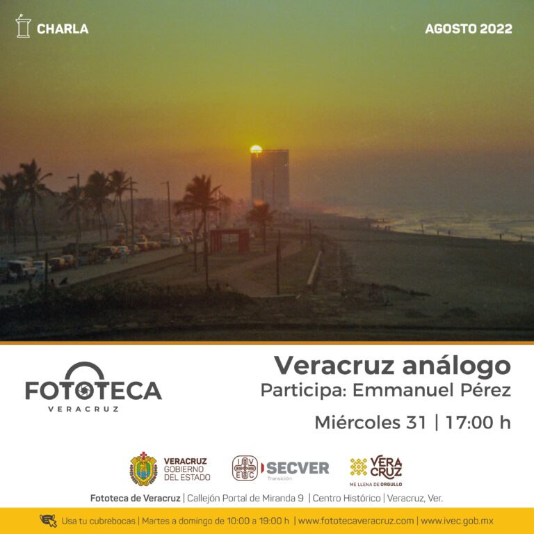 Invita IVEC a la charla “Veracruz análogo” con el fotógrafo Emmanuel Pérez