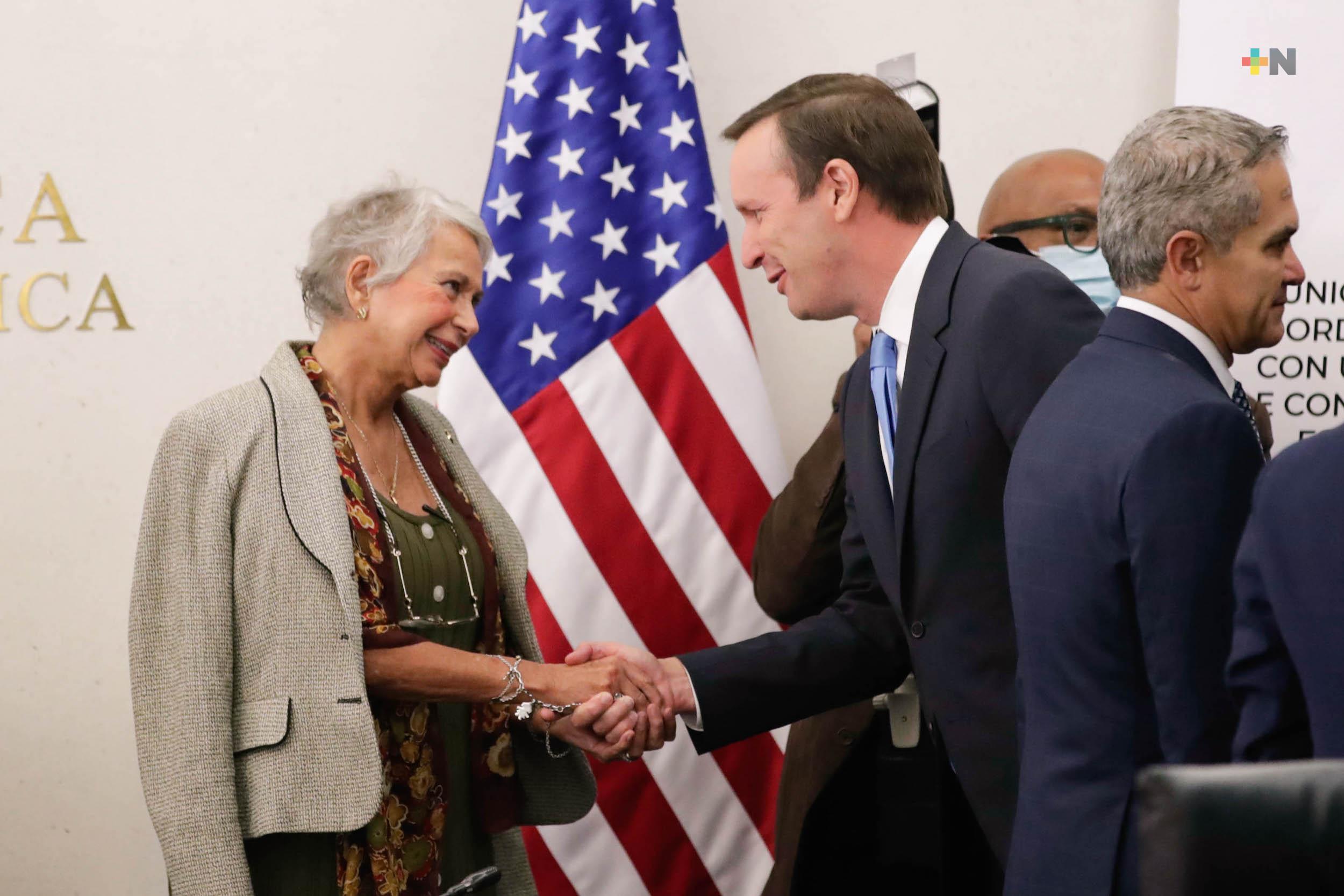Senadoras y senadores de la República sostienen encuentro con congresistas de EU
