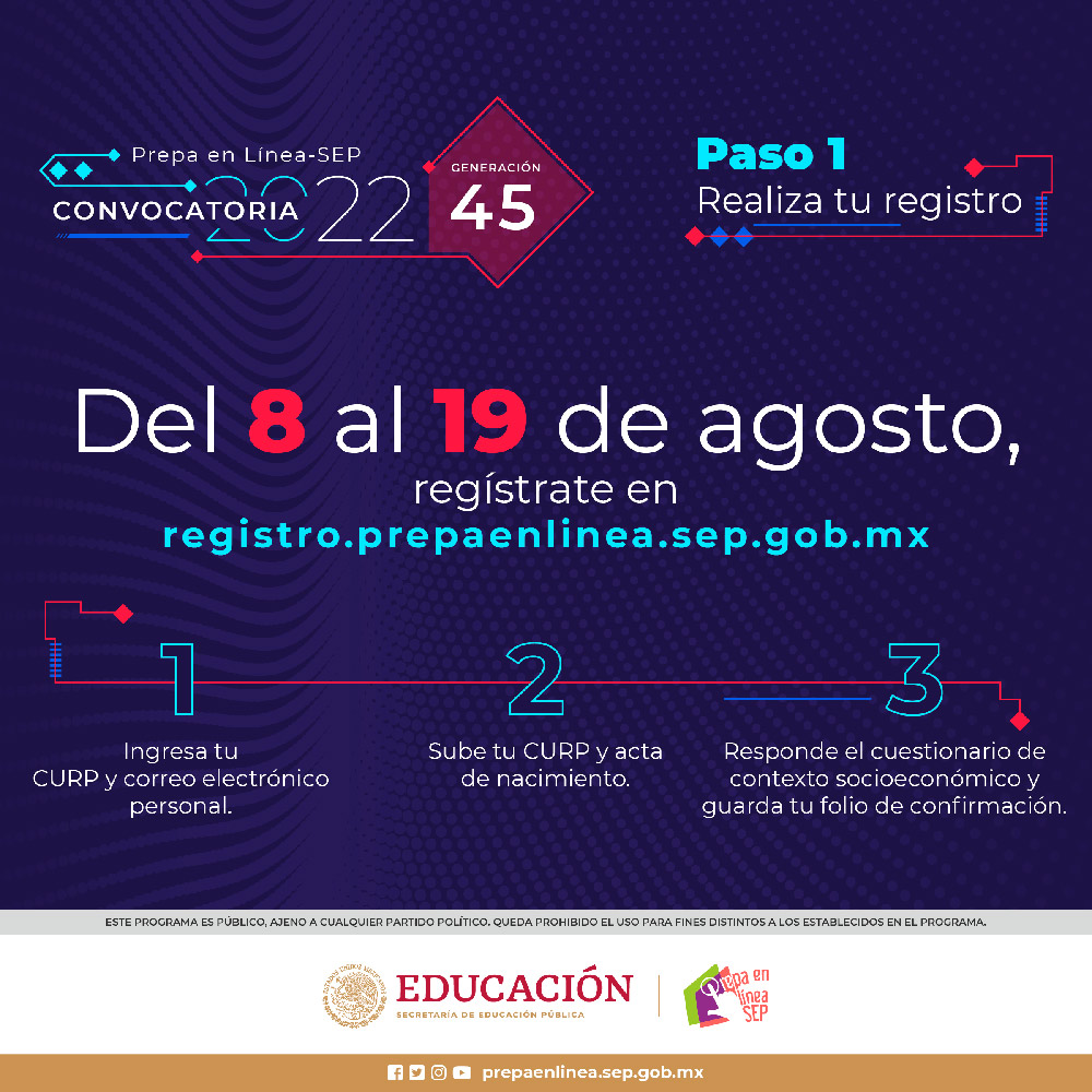 Abre Prepa en Línea-SEP nuevo periodo de registro