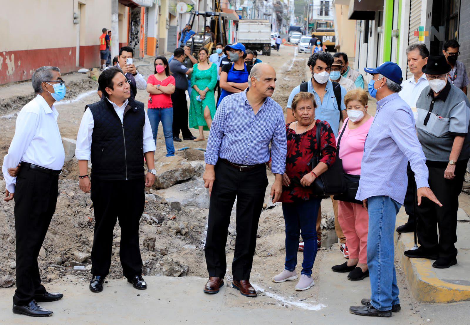 Supervisa Ricardo Ahued obra de rehabilitación en Nogueira y Rojano