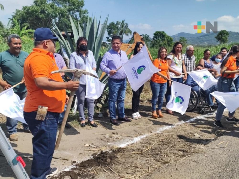 Avanzan en obra pública en municipio de Cuitláhuac
