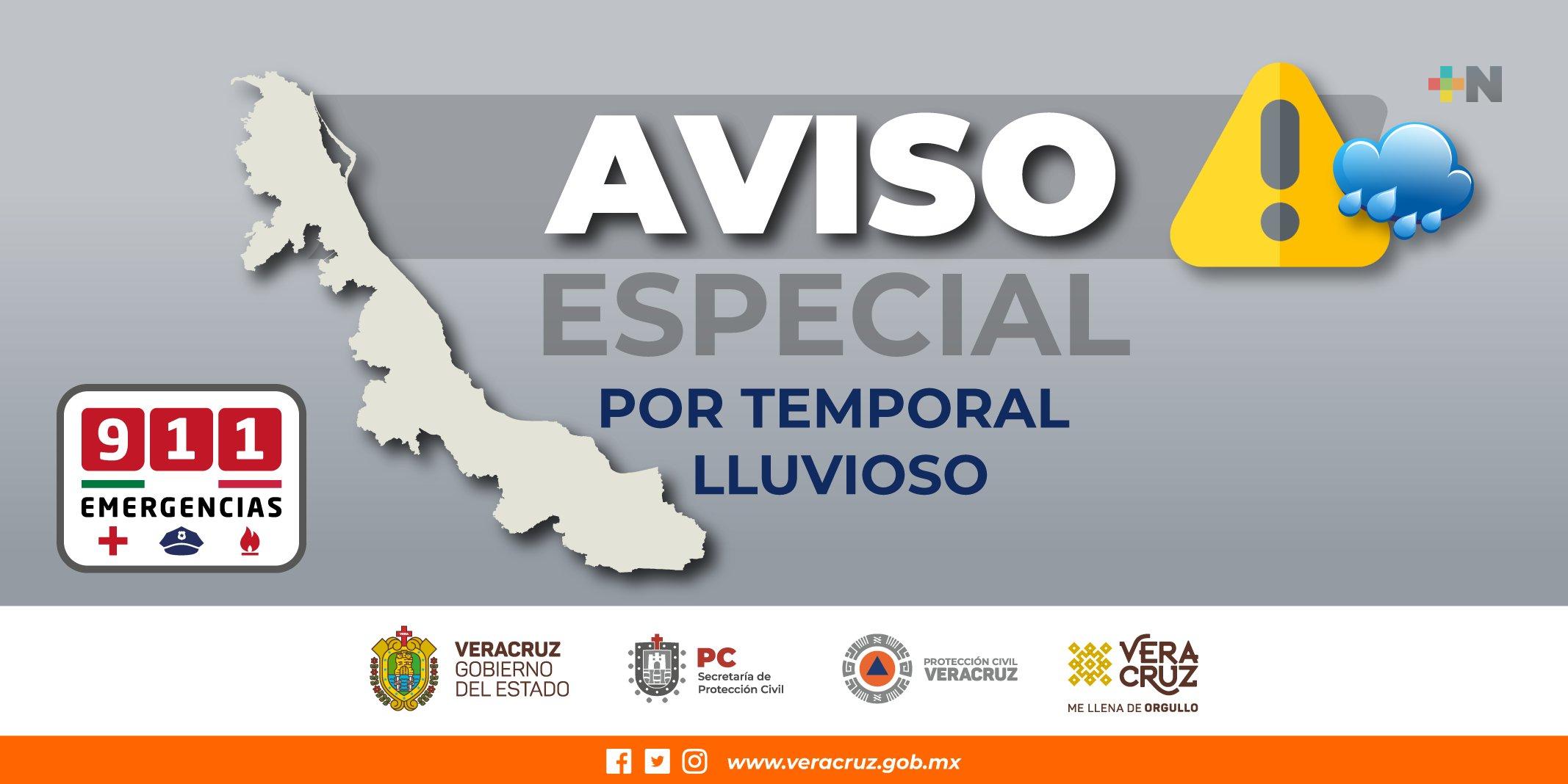 PC emite Aviso Especial por temporal lluvioso