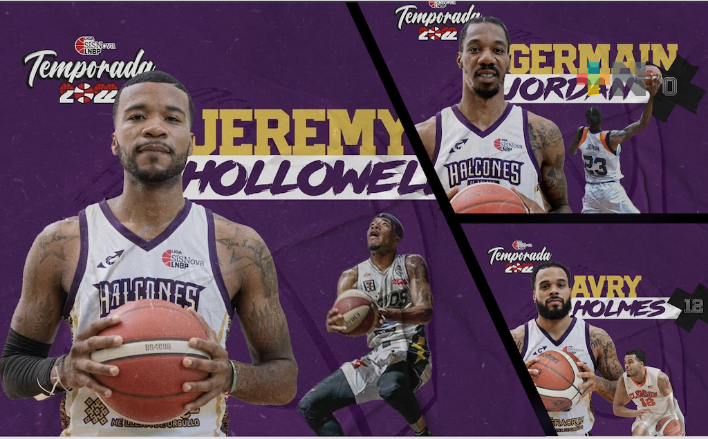 Germain Jordan, Jeremy Hollowel y Avry Holmes refuerzan a Halcones de Xalapa