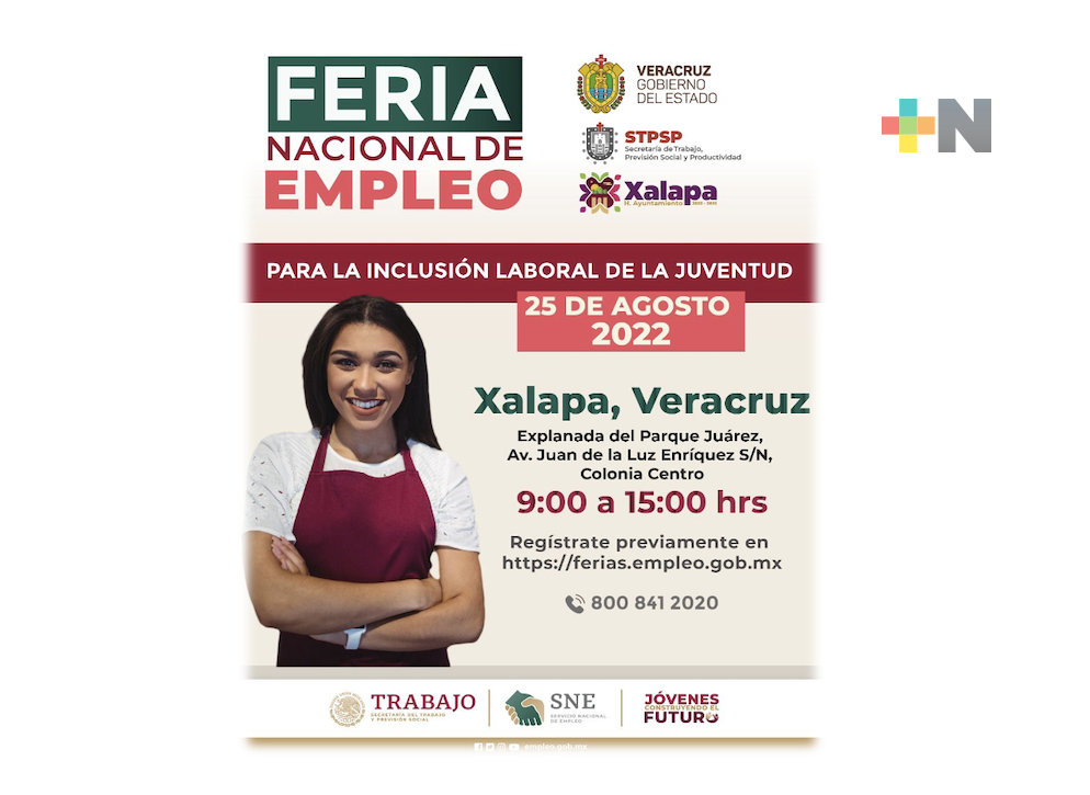 Ofrecerá Feria Nacional del Empleo más de 400 vacantes para las juventudes