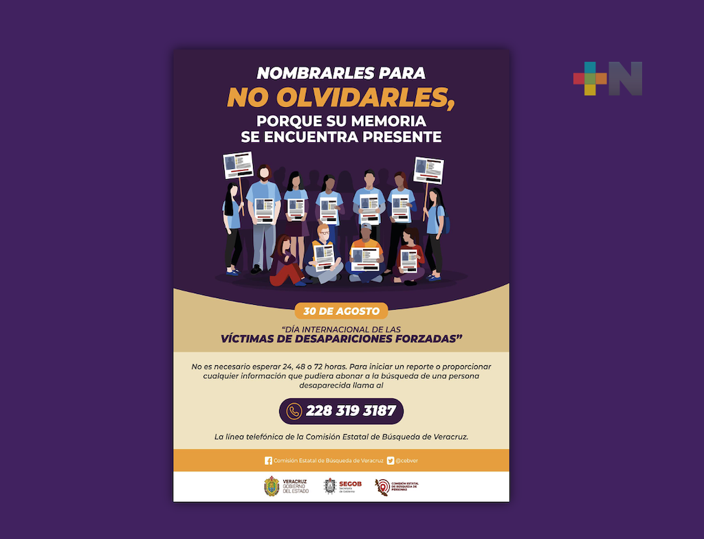 Se conmemora el Día Internacional de las Víctimas de Desapariciones Forzadas