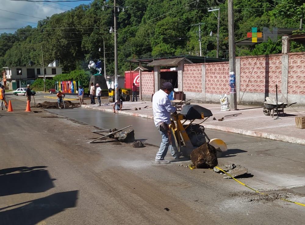 Invierte Coacoatzintla 14 mdp en obra hidráulica, llevan 70% de avance