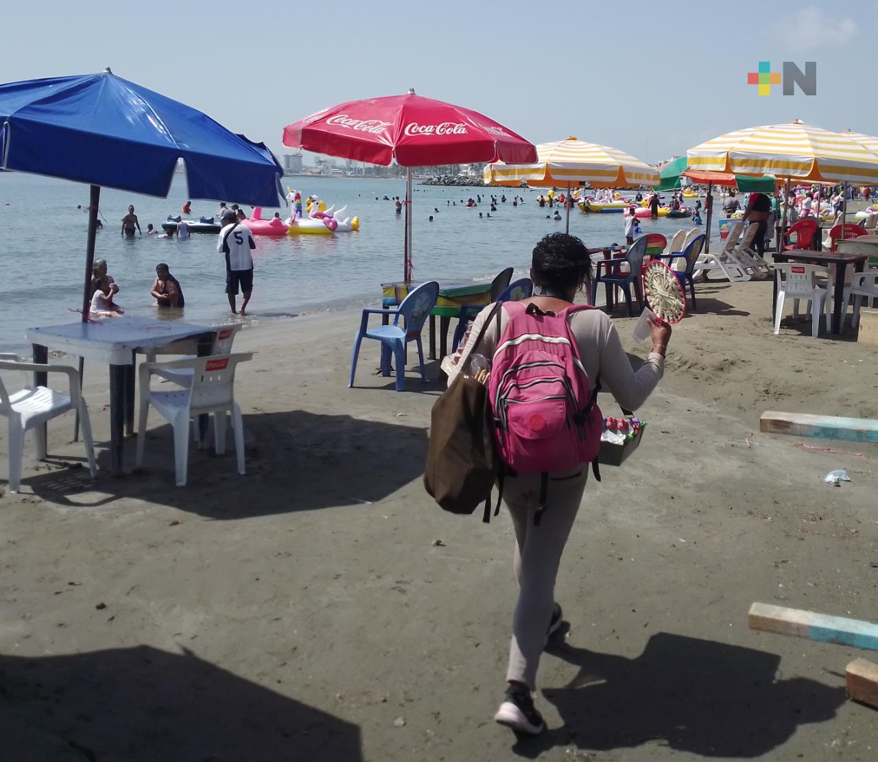 Mejora afluencia de visitantes en playas de Veracruz