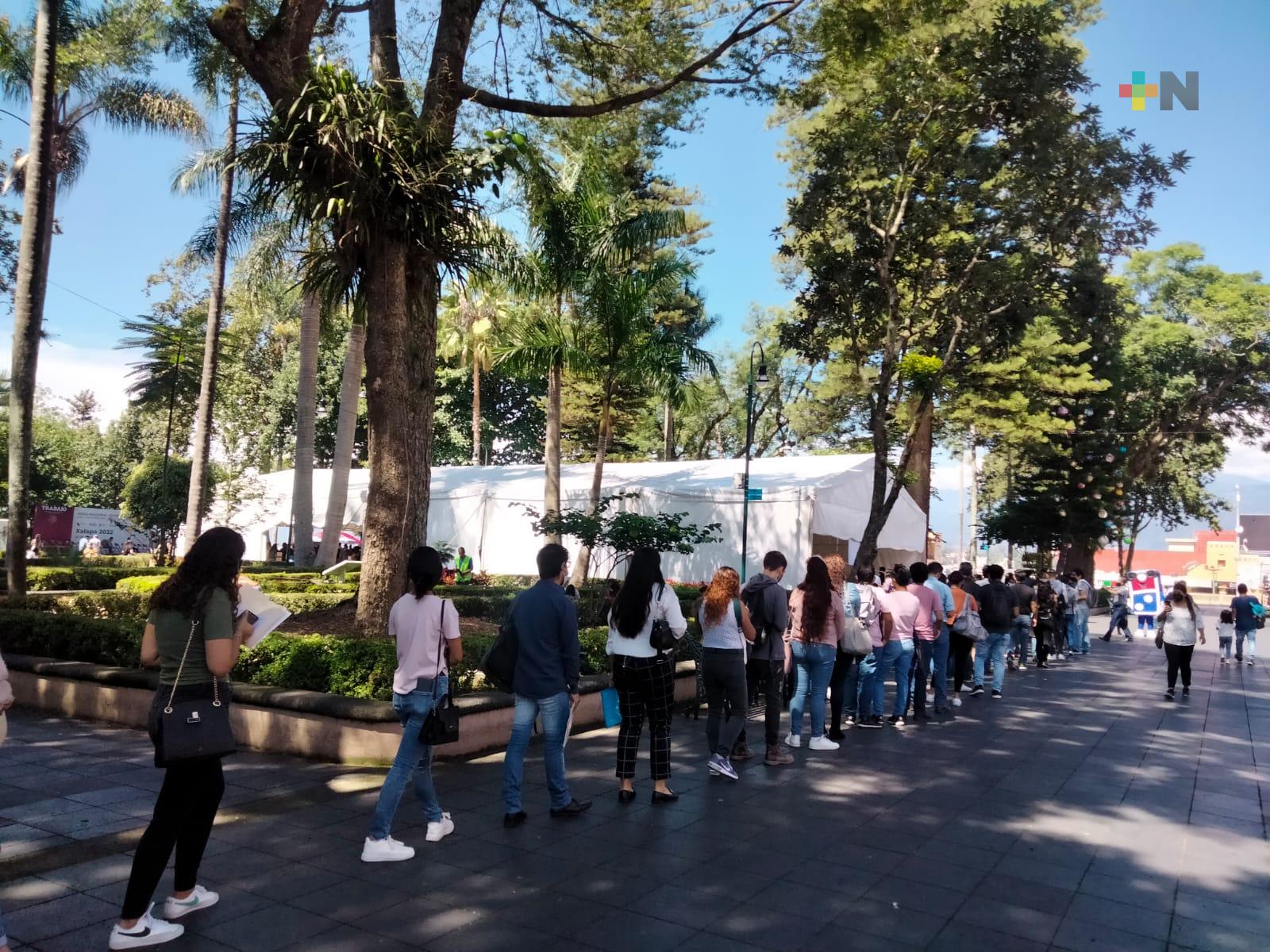 Más de 500 vacantes se ofrecieron en Feria Nacional para la Inclusión Laboral de la Juventud en Xalapa