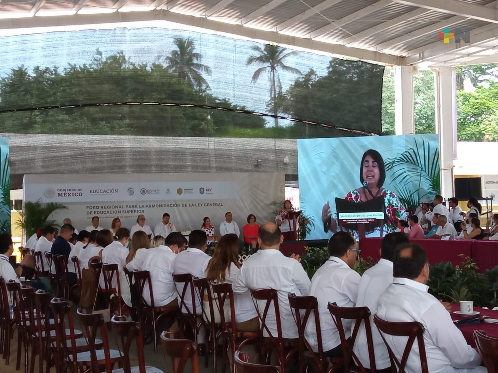 Tecnológico de Coatzacoalcos, sede de foro para armonizar Ley General de Educación Superior