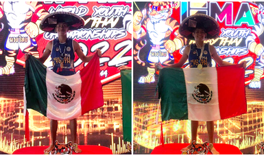 México logra doble oro en Grand Slam de Muaythai en Malasia