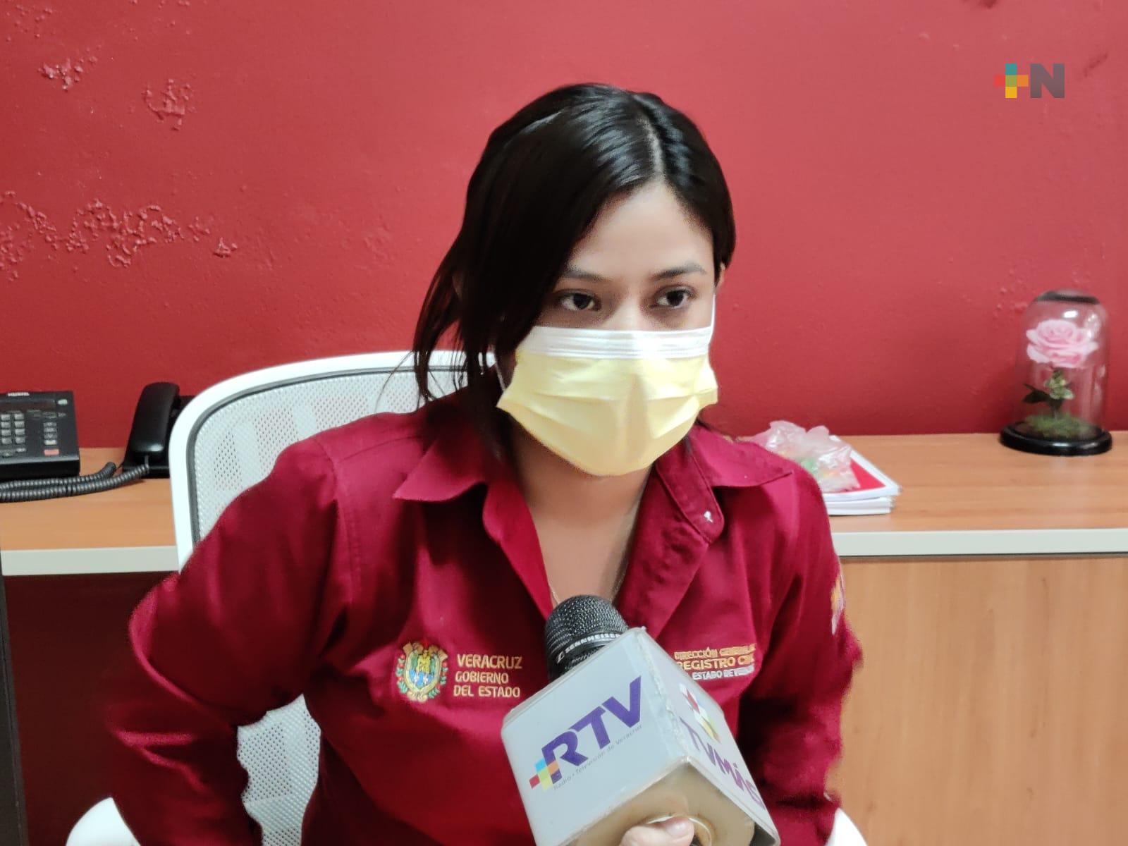 Por regreso a clases se eleva la demanda de actas urgentes en RC de Coatzacoalcos