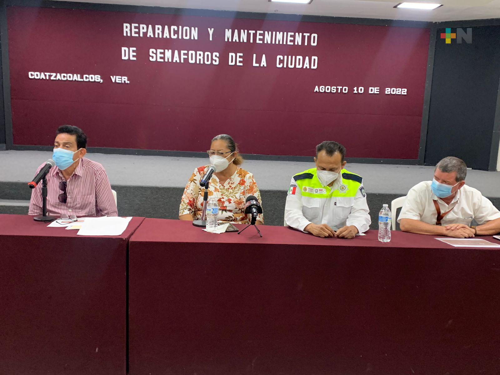 Coatzacoalcos invertirá más de cinco mdp para reparar semáforos