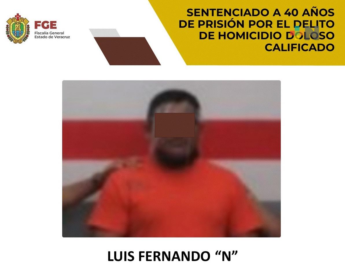 FGE logró sentencia condenatoria de 40 años de prisión para Luis Fernando «N»