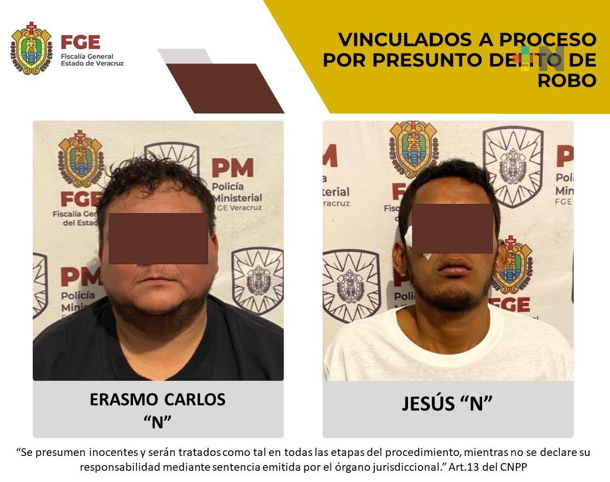 Erasmo Carlos “N” y Jesús “N” son vinculados por presunto delito de robo
