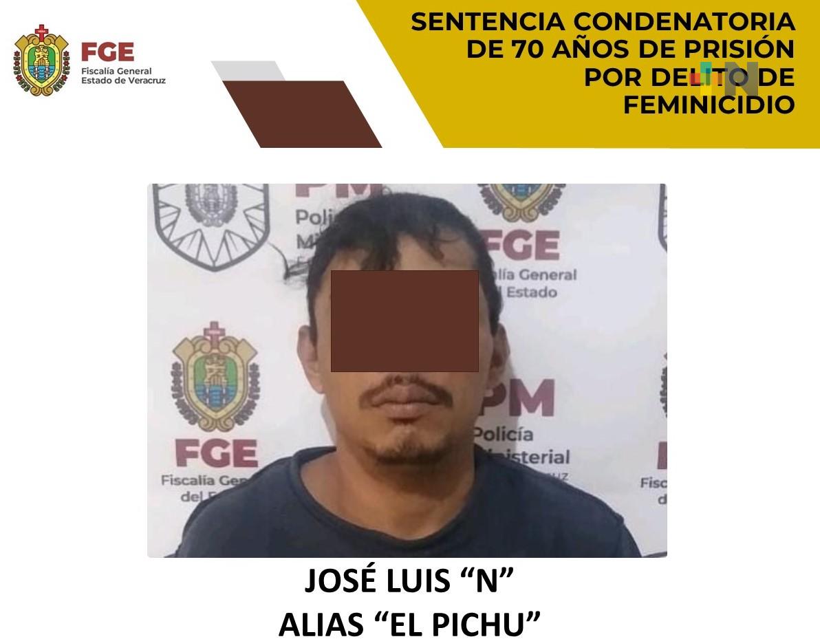 José Luis «N» alías «El Pichu» sentenciado a 70 años por feminicidio