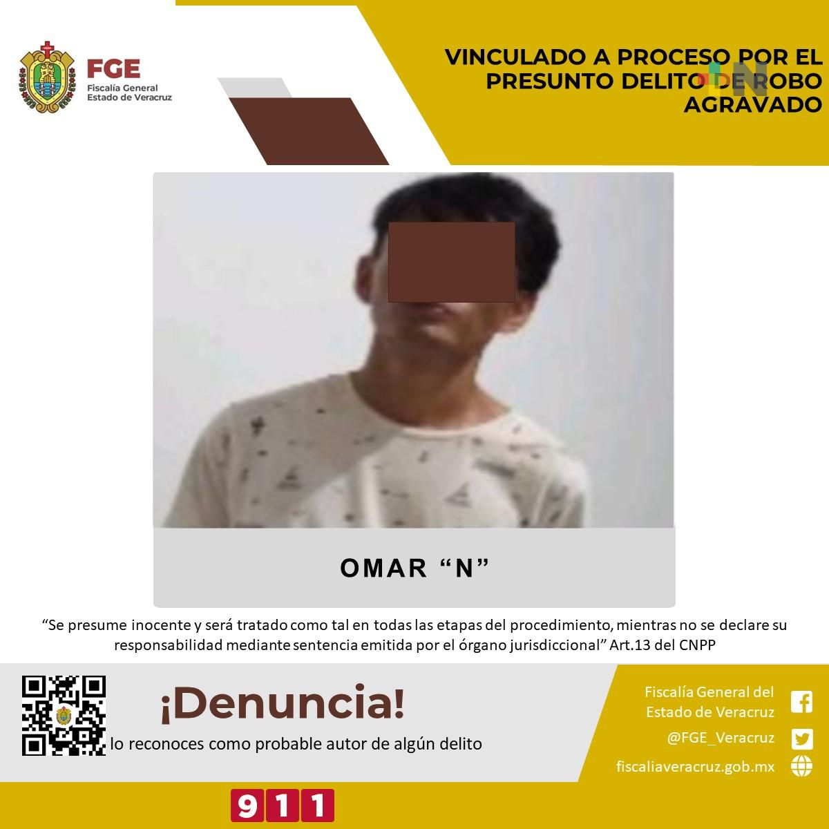 Vinculado a proceso por el presunto delito de robo agravado