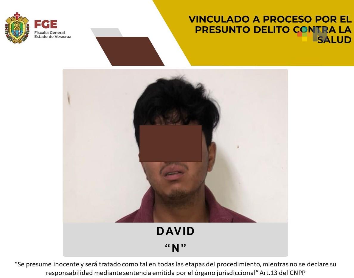 David «N» es vinculado a proceso por presunto delito contra la salud