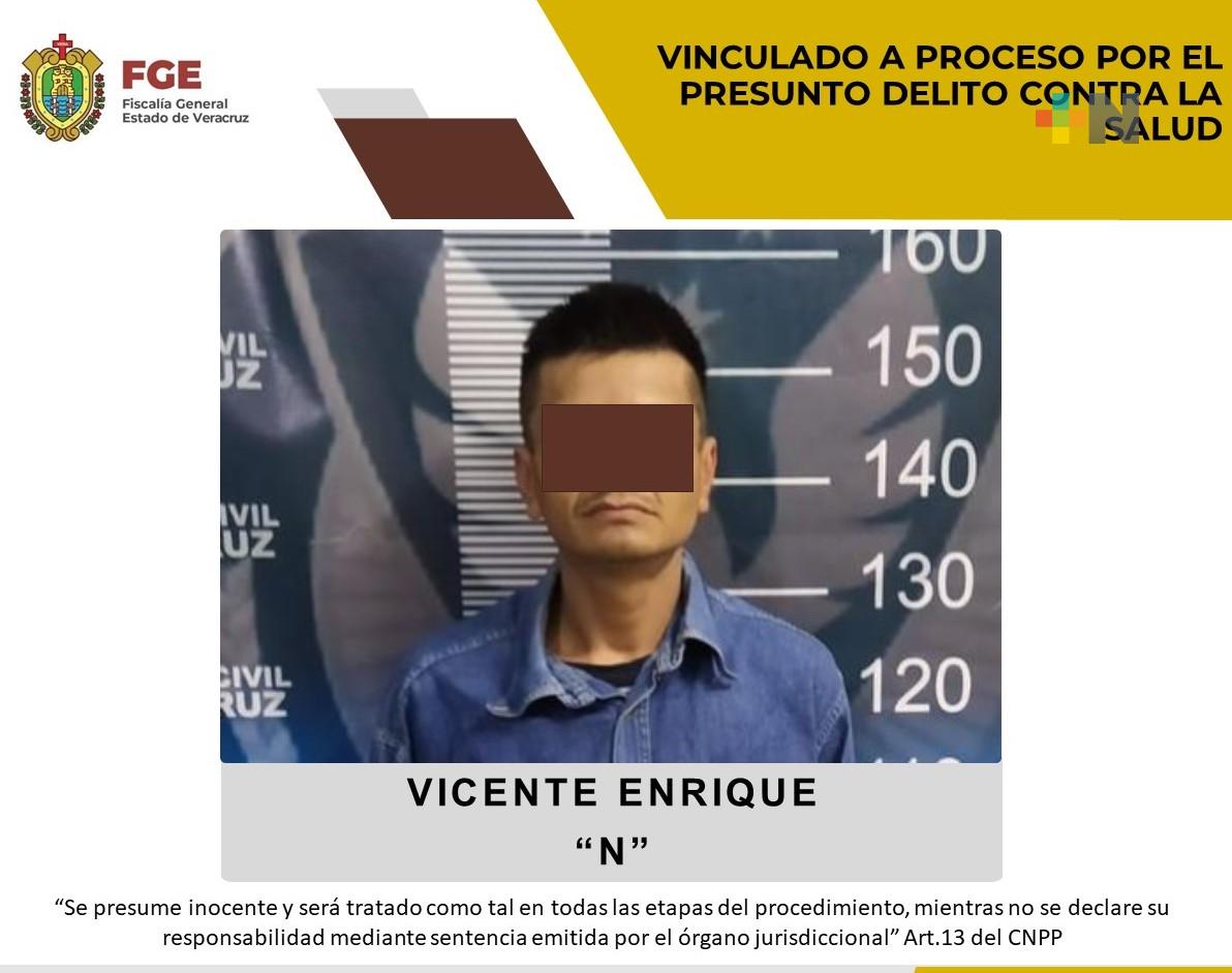Vicente Enrique «N» es vinculado a proceso por presunto delito contra la salud