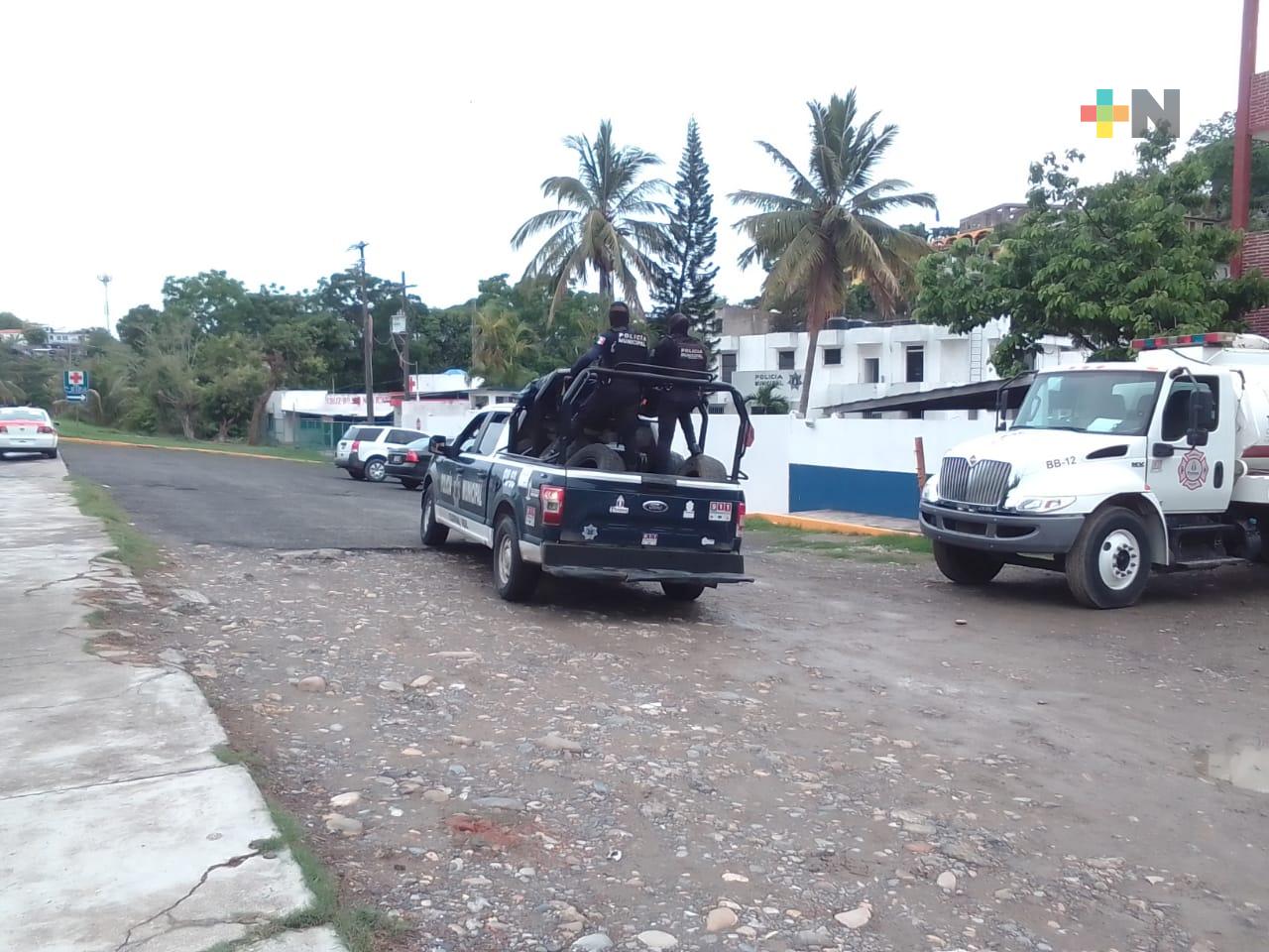 Continúa operativo de seguridad por periodo vacacional en Tuxpan
