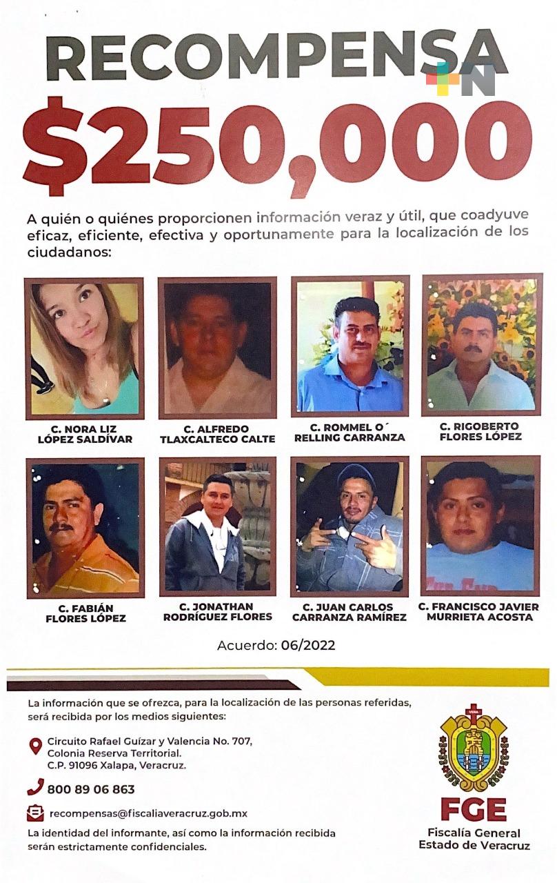 Emite FGE sistema de recompensa para localizar personas