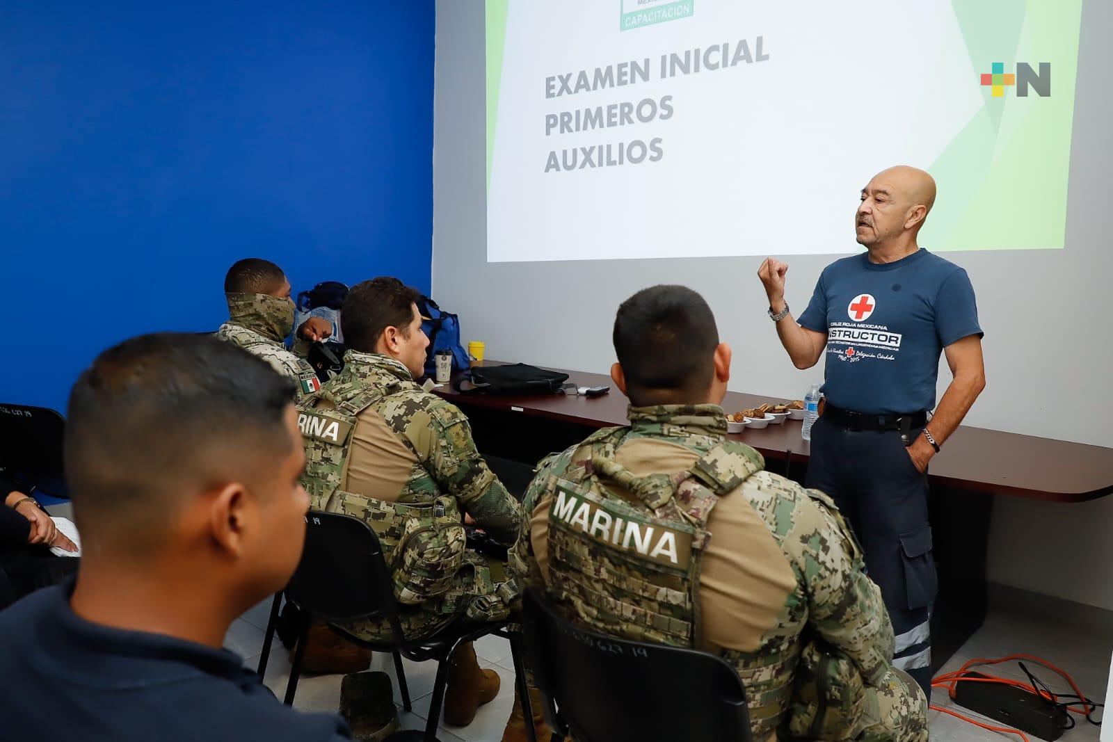 Capacita Cruz Roja a elementos de Tránsito y Policía Municipal en Córdoba