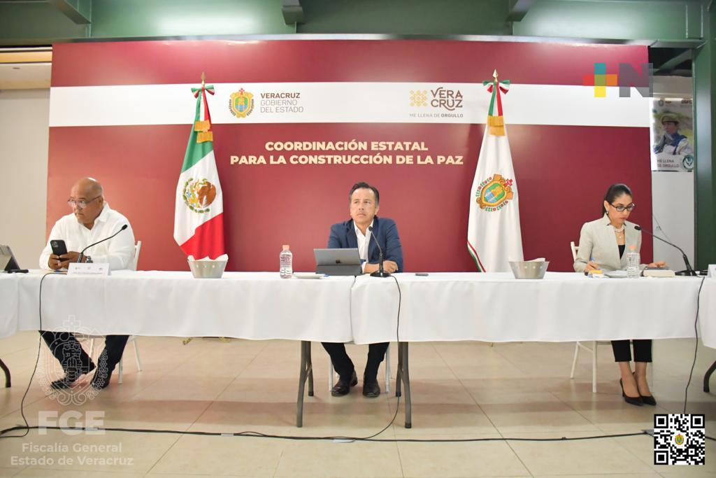 Encabeza Cuitláhuac García la Mesa para la Construcción de la Paz