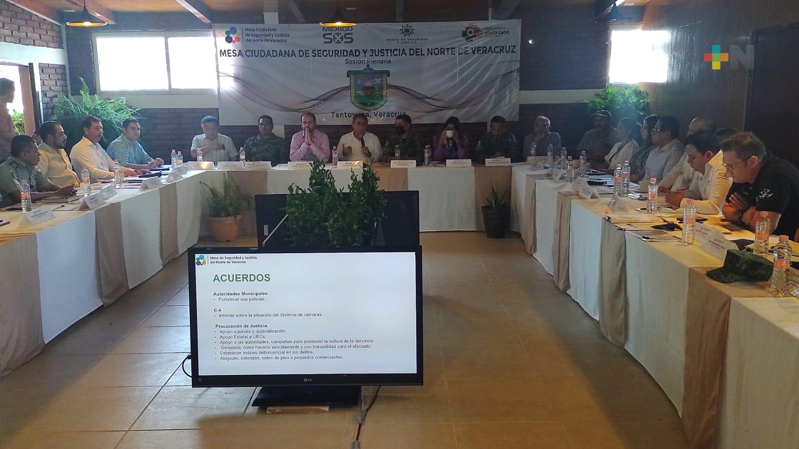 Continúan trabajando ciudadanos y autoridades en las Mesas de Seguridad y Justicia