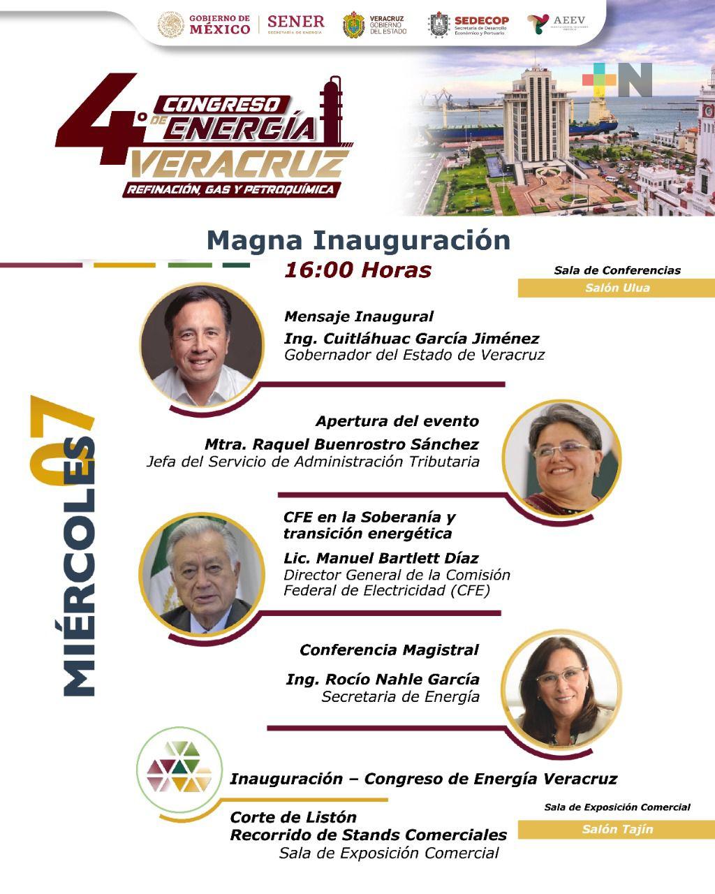 Del 7 al 9 de septiembre, 4o.Congreso de Energía Veracruz en WTC