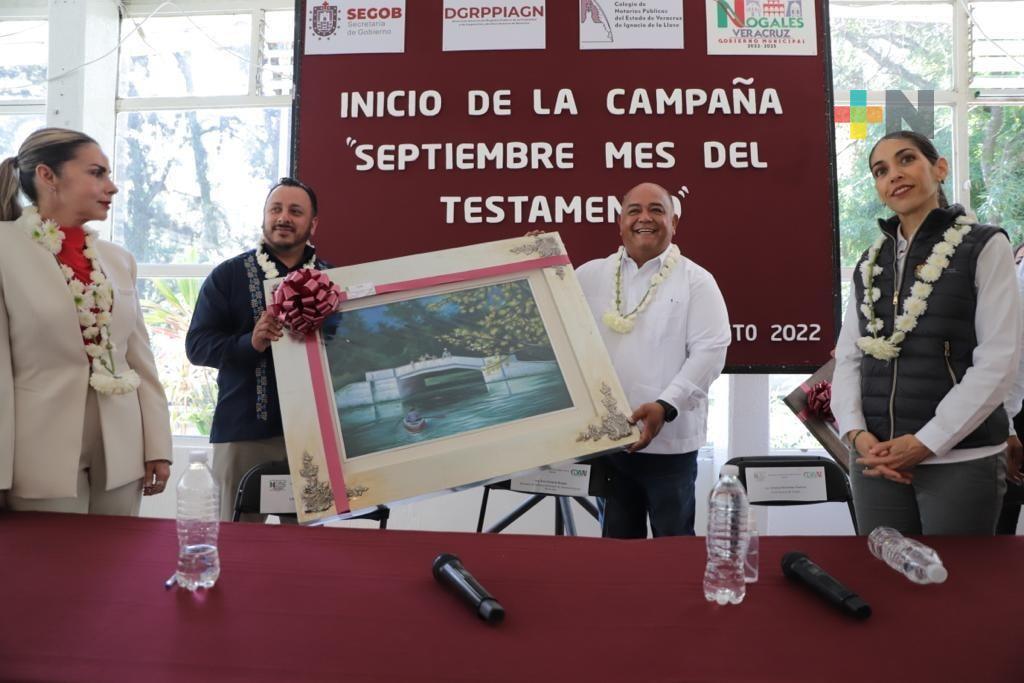 Encabeza secretario de Gobierno, Eric Cisneros inicio de campaña «Septiembre, Mes del Testamento»