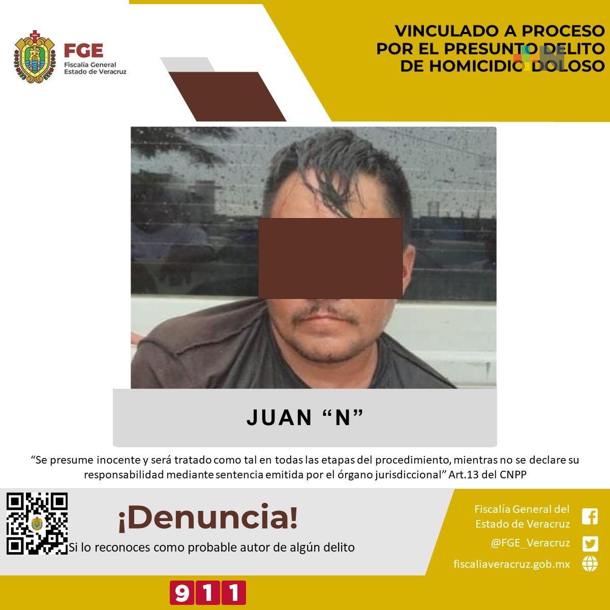Vinculado a proceso por el presunto delito de homicidio doloso