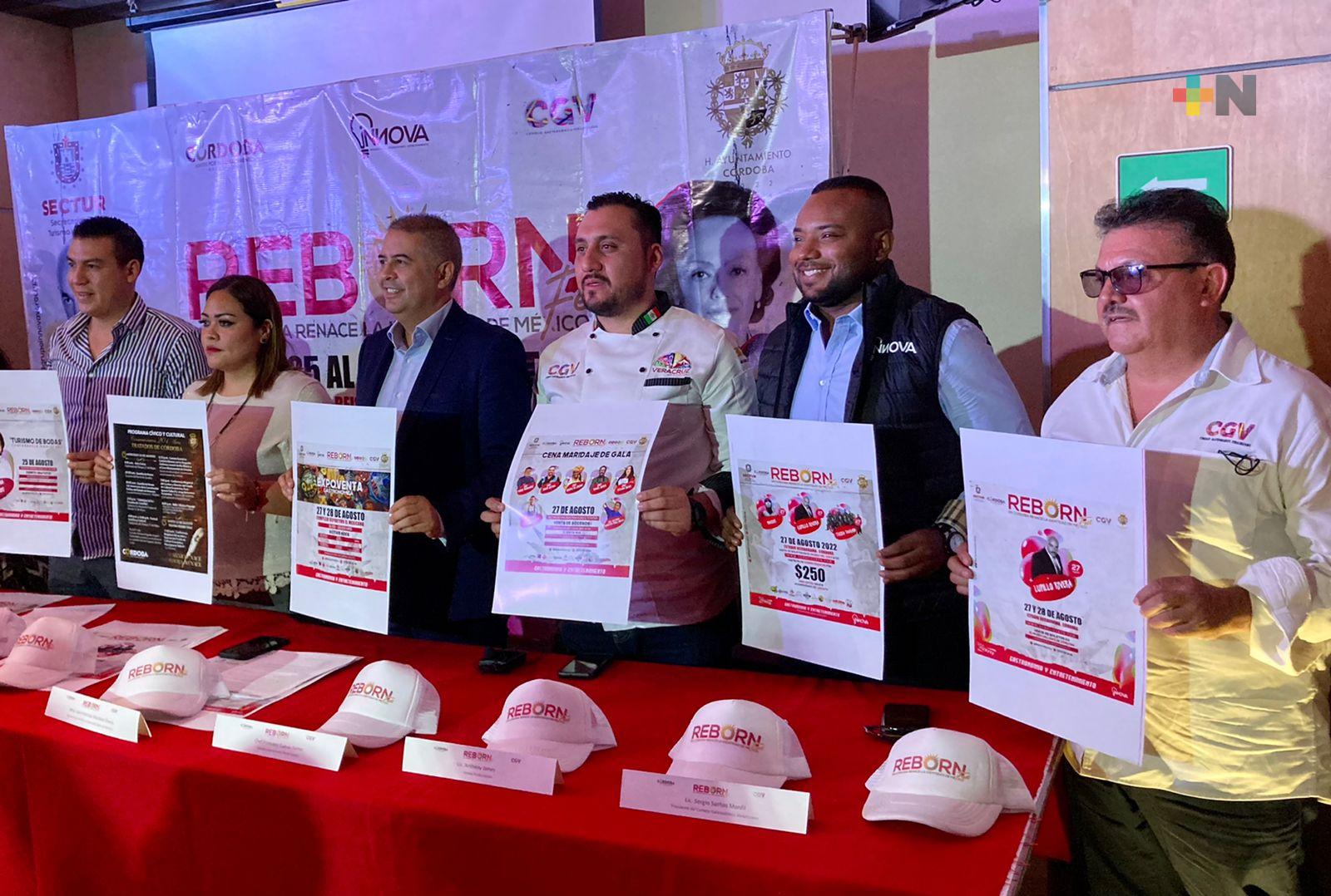 Presentan «Reborn Fest 2022» de Córdoba, en la Ciudad de México