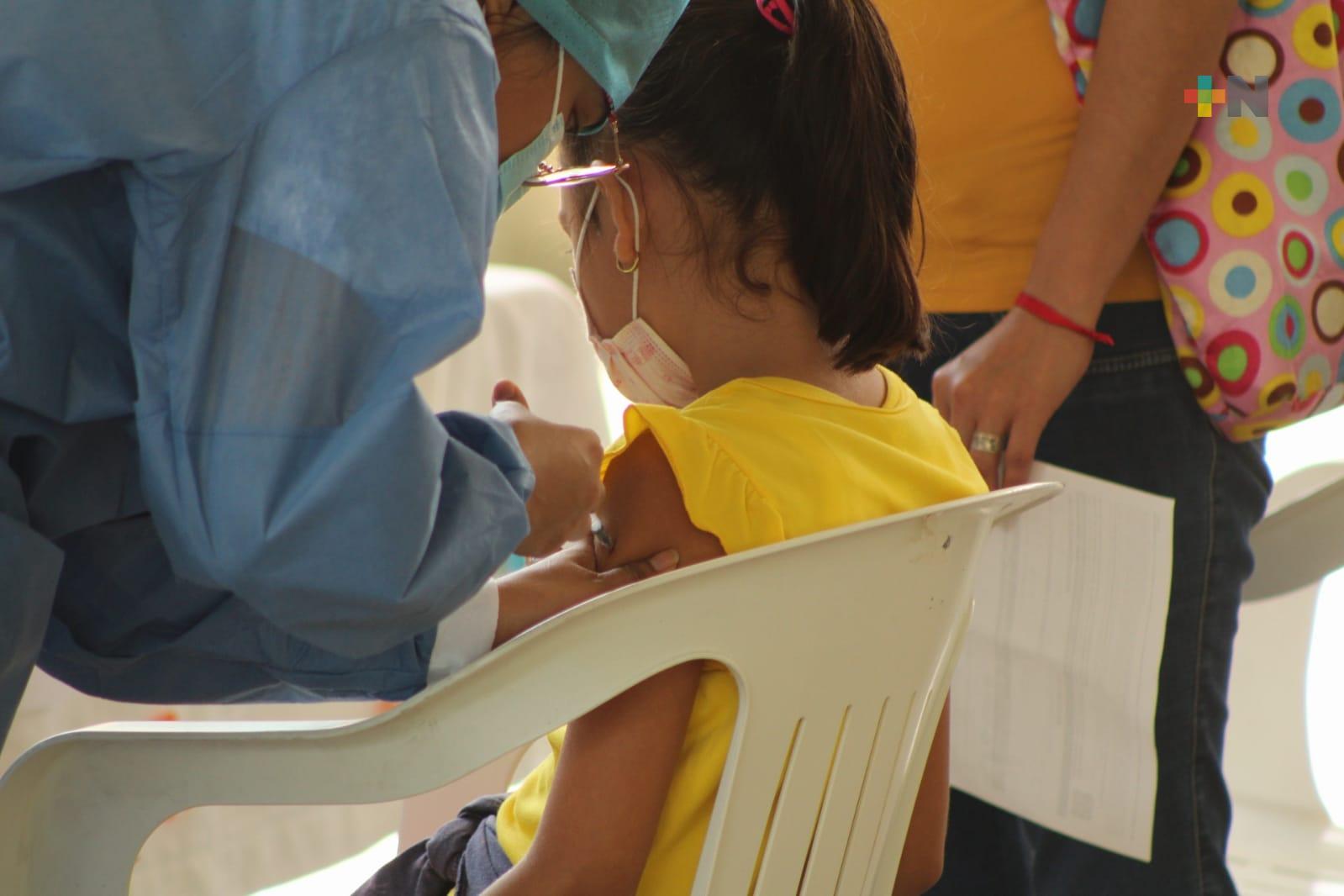 Avanza 44% vacunación contra Covid-19 de niñas y niños de cinco a 11 años