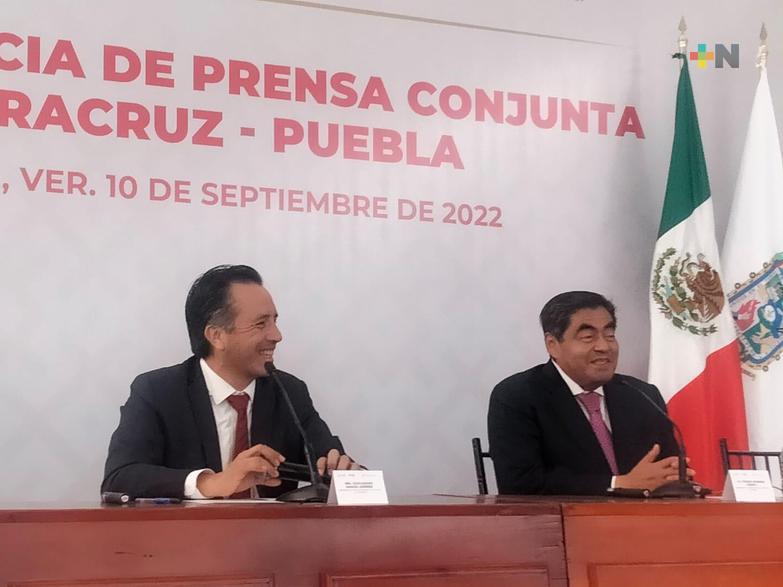 Cuitláhuac García y Miguel Barbosa acuerdan estrategias de seguridad y turísticas para Veracruz y Puebla