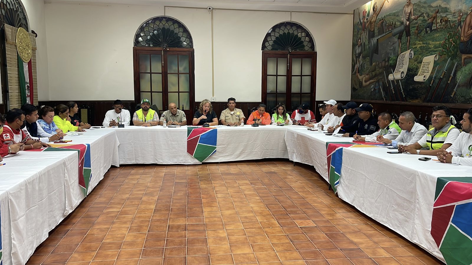 Plan Marina y Tajin del Gobierno en Alvarado para enfrentar inundación