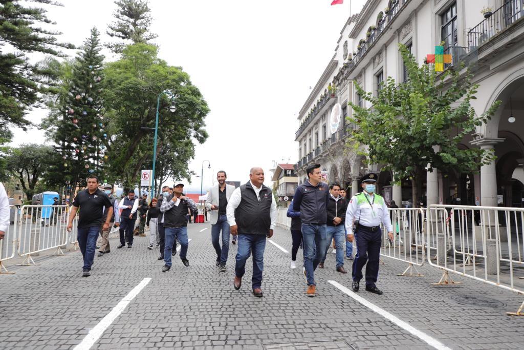 Supervisa Eric Cisneros filtros de seguridad en capital, previamente al grito de Independencia
