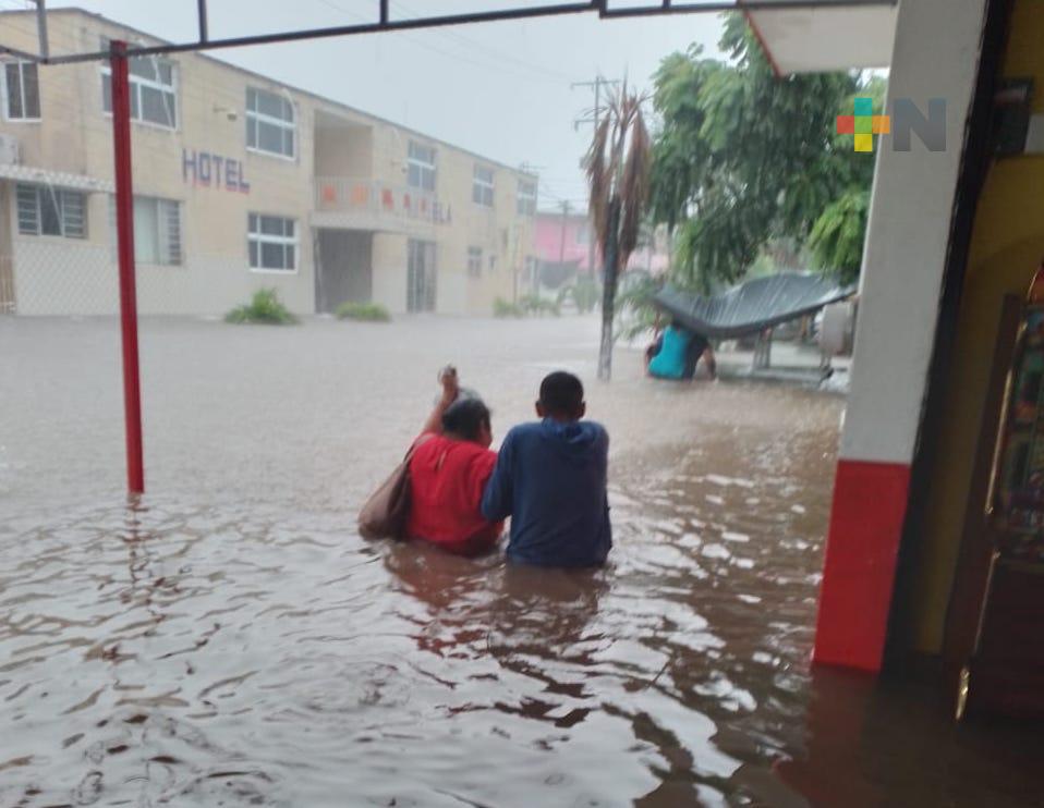 Alvarado presenta afectaciones en viviendas y avenidas por intensas lluvias