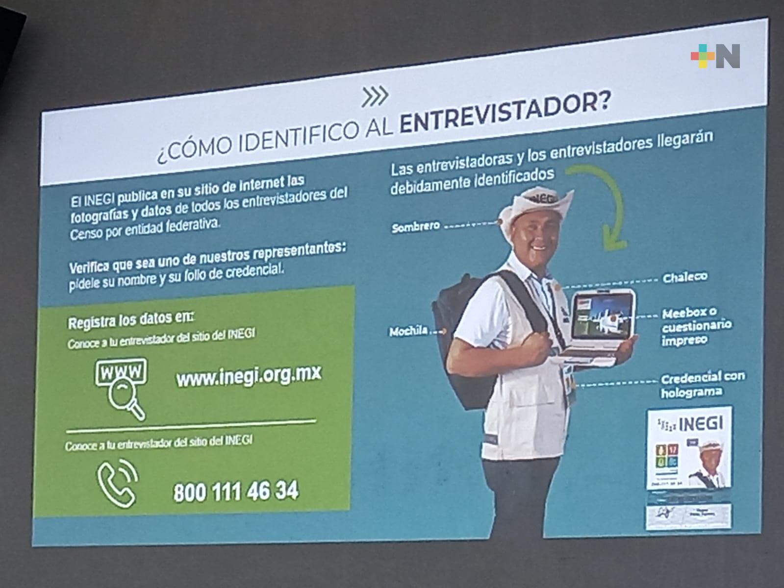 Censadores y encuestadores de INEGI cuentan con folio en su identificación oficial