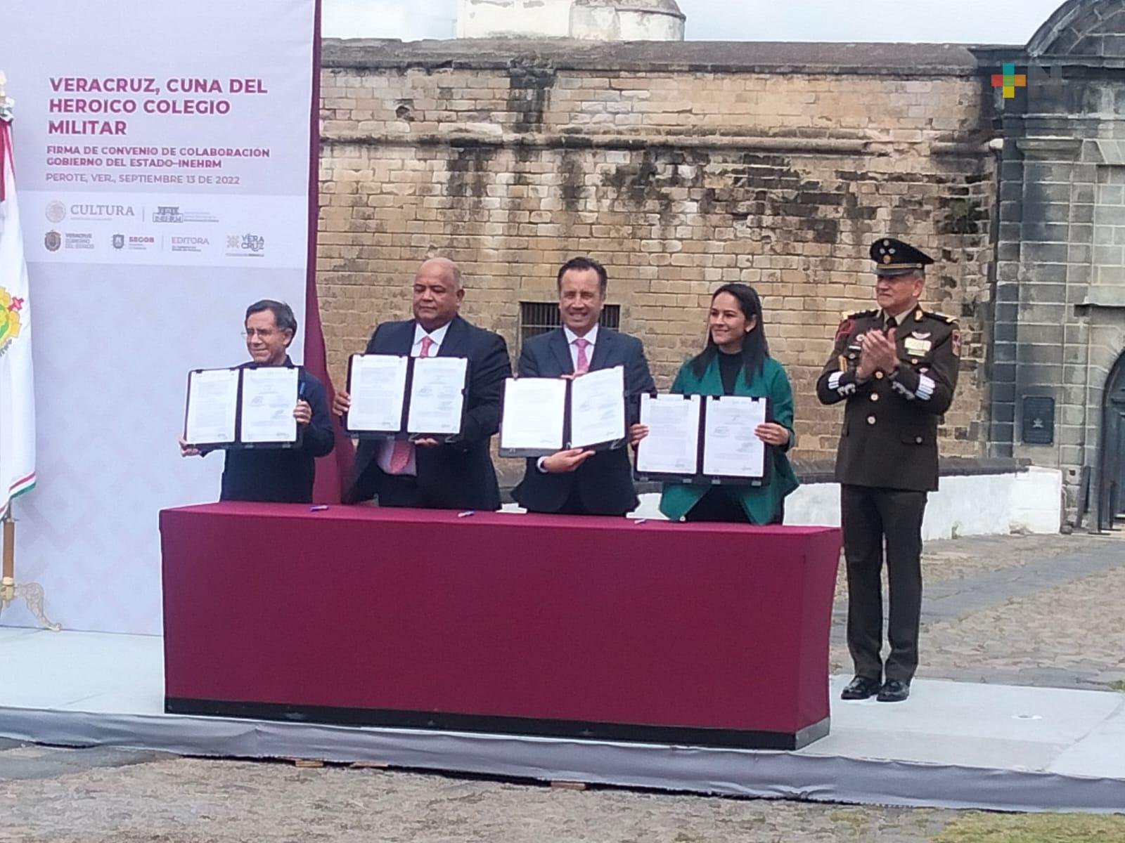 Gobierno de Veracruz y el INEHRM firman convenio de colaboración