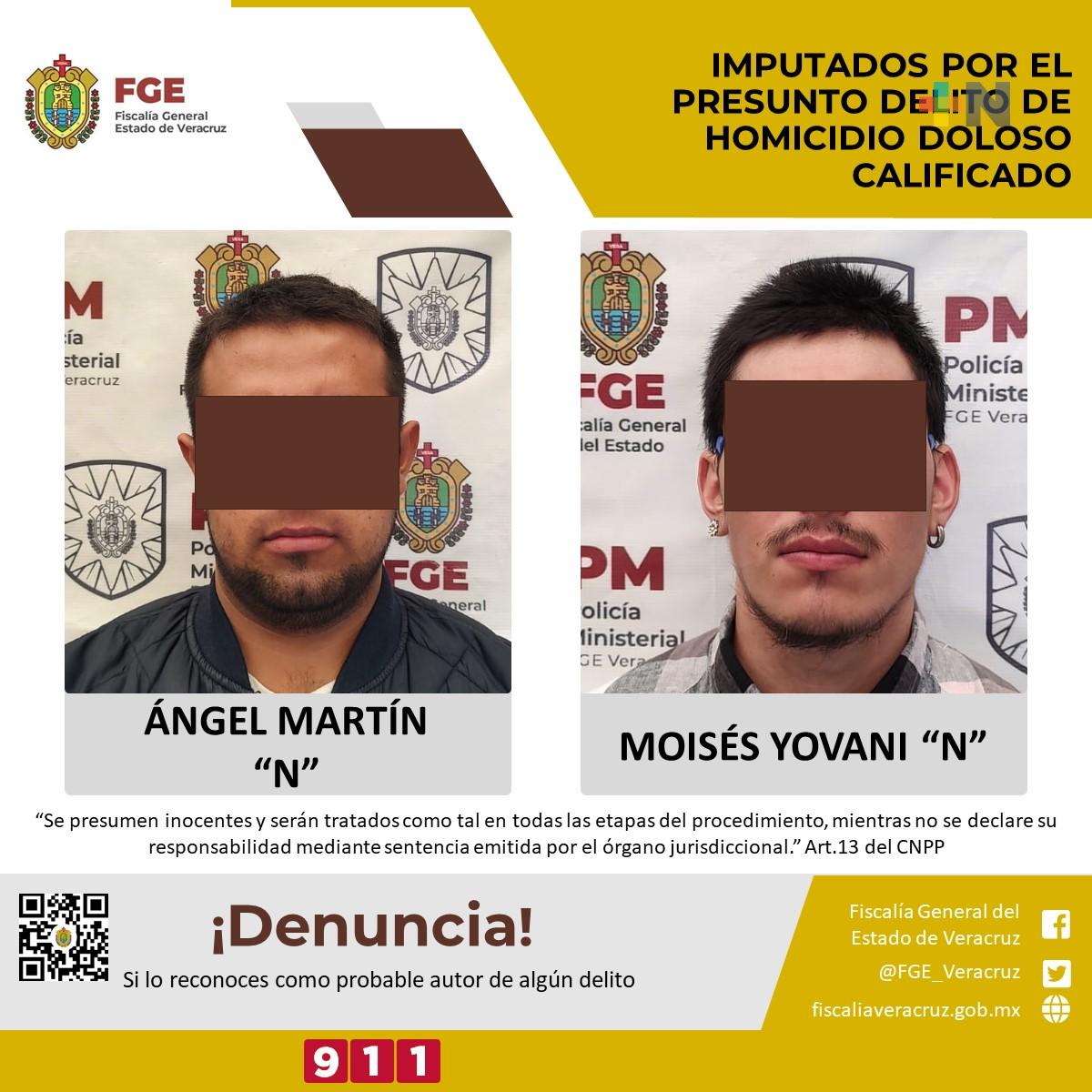 Imputados por presunto delito de homicidio doloso calificado