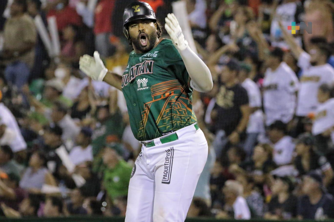 Jonron de Charles respalda a leones y Yucatán blanqueó por 2-0 a Diablos