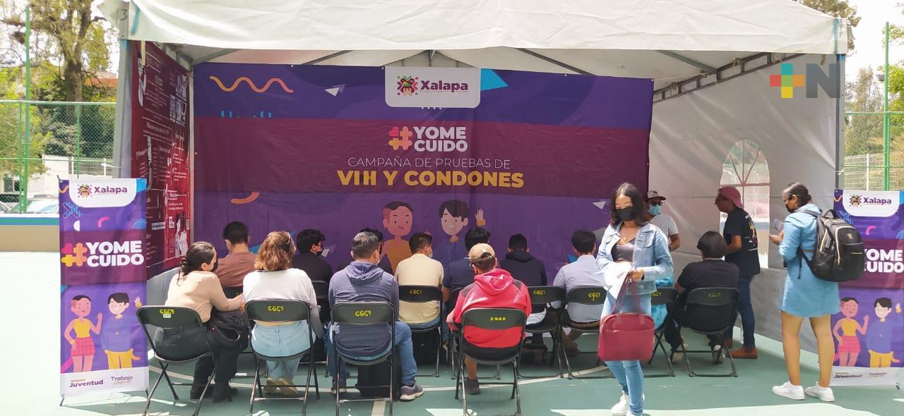 Realizan prueba rápida de VIH en zona UV