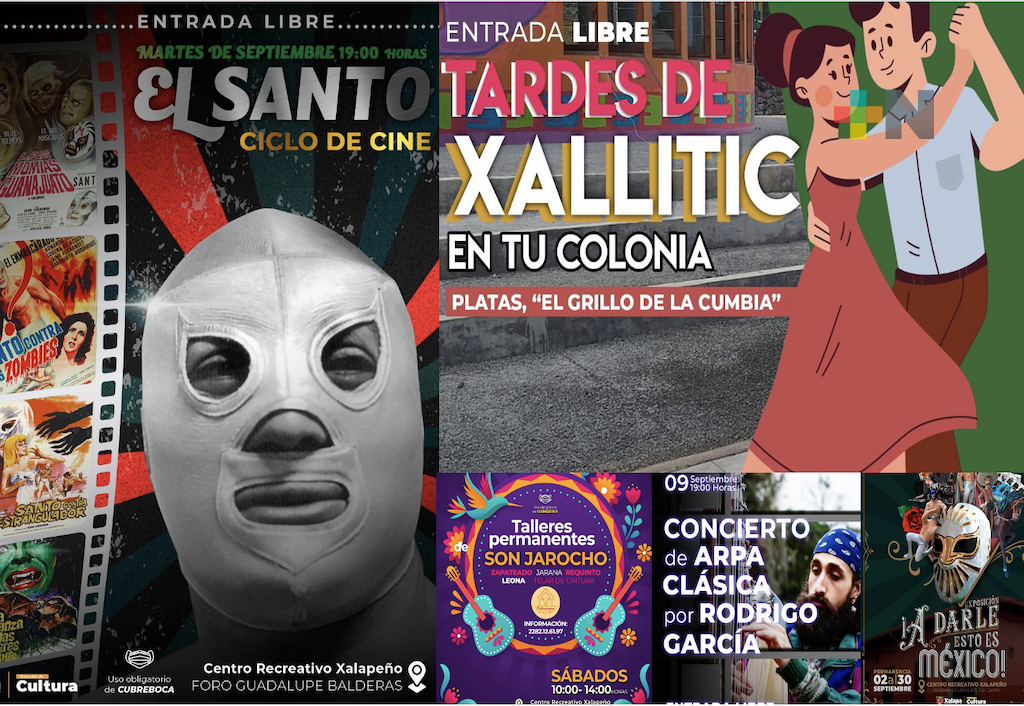 Dirección de Cultura anuncia: cine, conciertos, teatro, talleres y mucho más