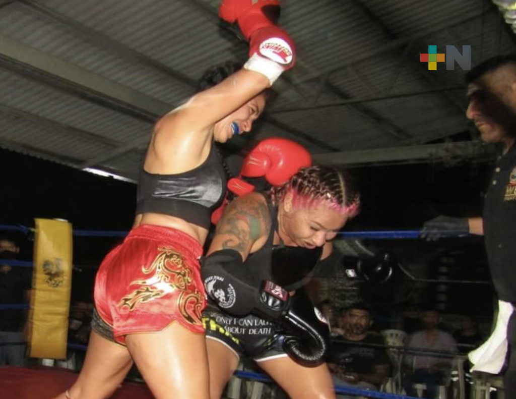 Se presentó triunfal en Muay Thai, la veracruzana Michelle Rivera