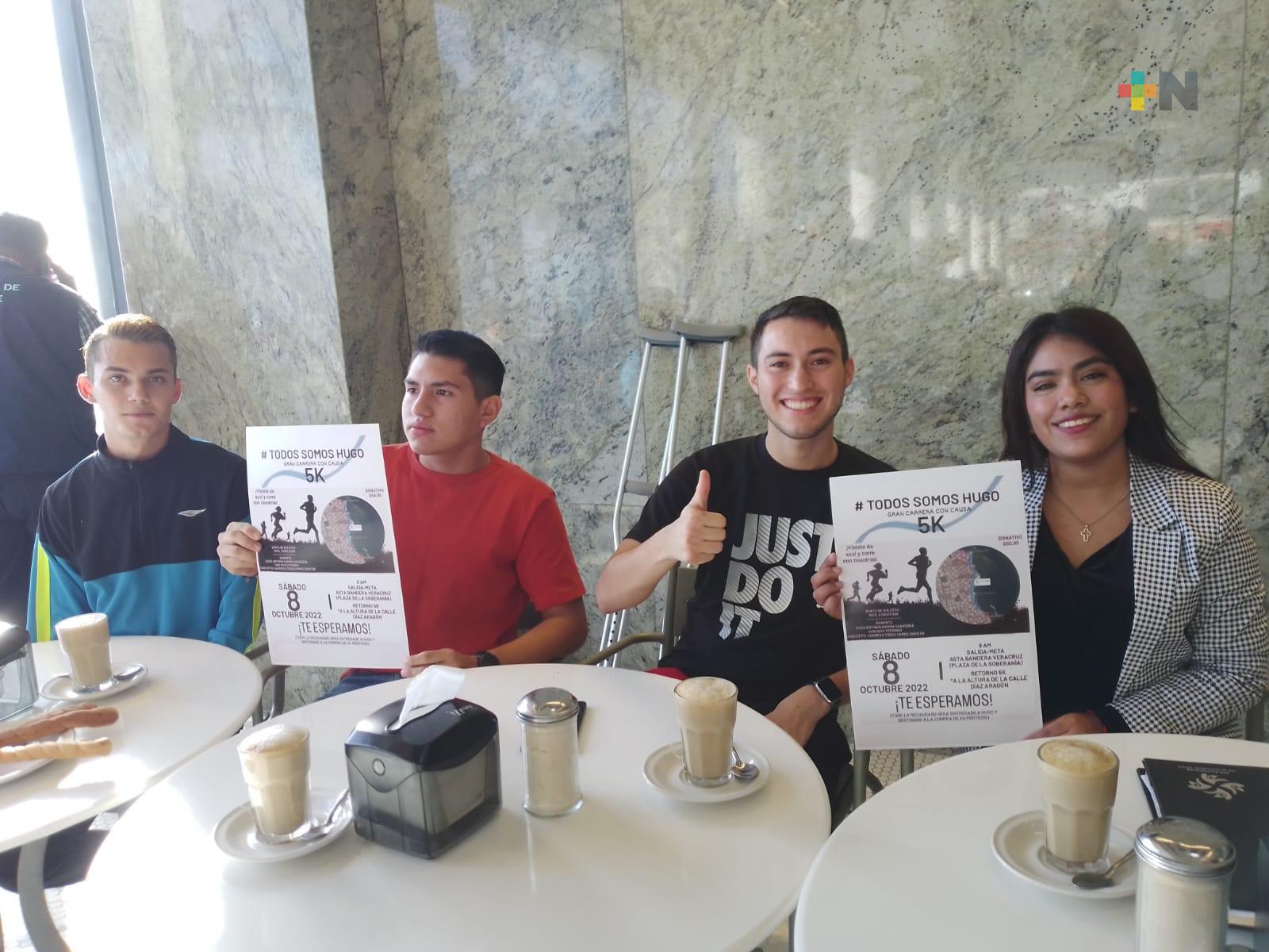 Organizan carrera para recaudar fondos y adquirir prótesis de joven que perdió una pierna