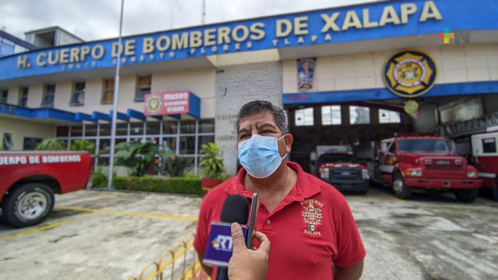Bomberos de Xalapa están alertas ante lluvias pronosticadas
