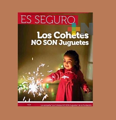 En Coatzacoalcos, asociación lanza campaña «Los Cohetes no son juguetes»