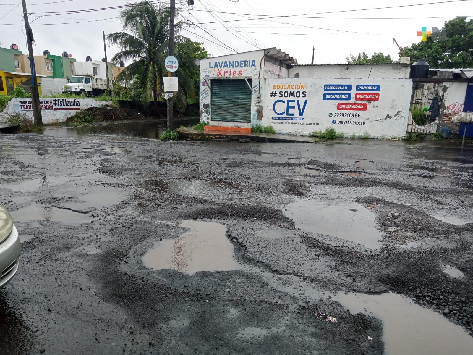 Fraccionamiento Las Vegas registra afectaciones por temporal lluvioso